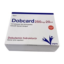 Добутамин Добкард Dobcard (dobutamine) р-р д/ин амп 250мг/20мл в Костроме и области фото